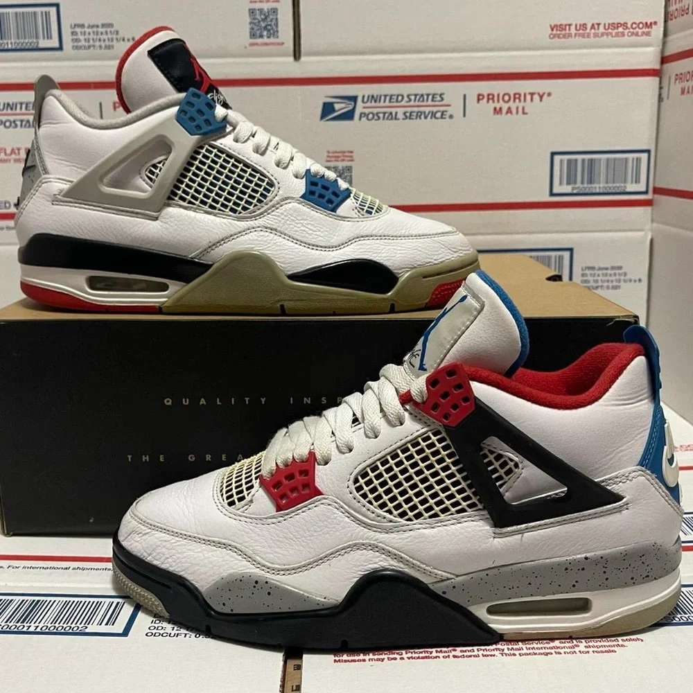Nike Air Jordan 4 Retro SE “What the” 2019 Sneaker shoes hype streetwear retro